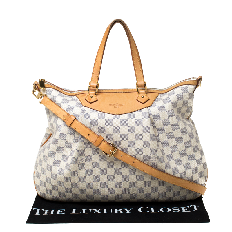 Louis Vuitton Damier Azur Canvas Siracusa GM Bag Louis Vuitton | The Luxury  Closet
