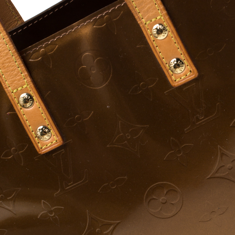 Louis Vuitton Green Vernis Reade PM Brown Light brown Leather Patent  leather ref.569340 - Joli Closet