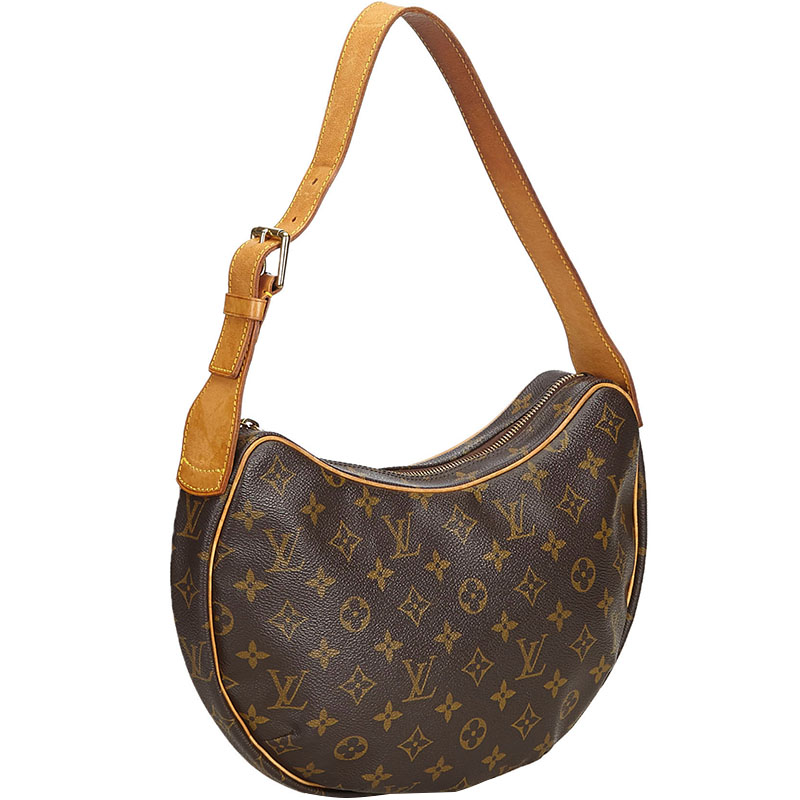 

Louis Vuitton Monogram Canvas Croissant MM Bag, Brown