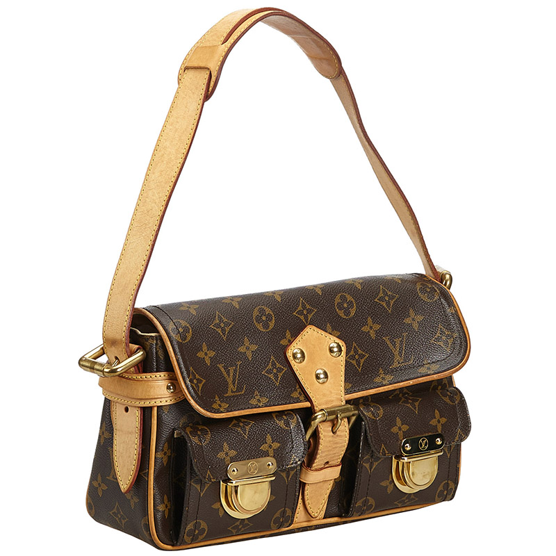 

Louis Vuitton Monogram Canvas Hudson PM Bag, Brown