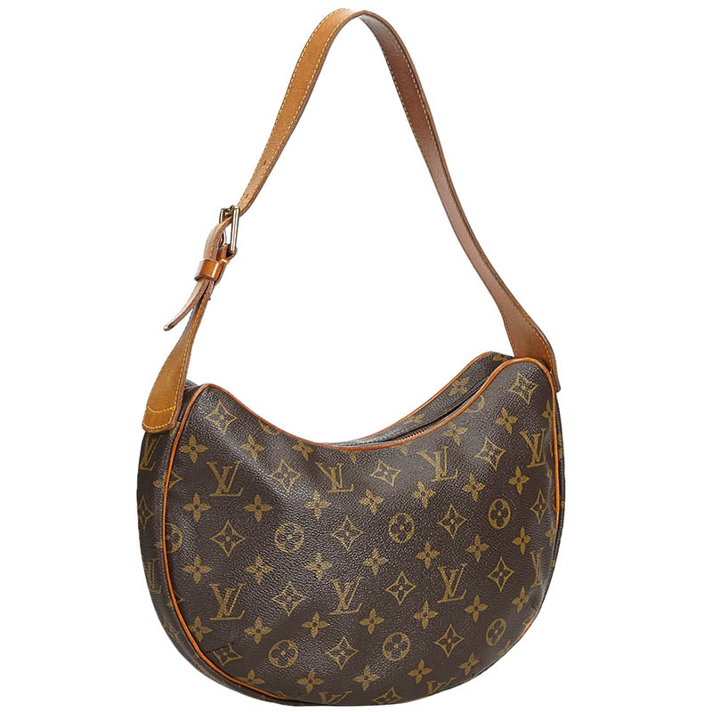 

Louis Vuittton Monogram Canvas Croissant MM Bag, Brown