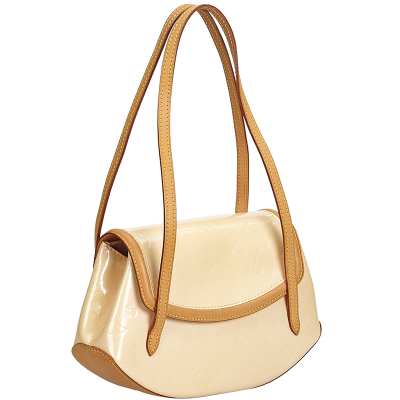 

Louis Vuitton Beige Vernis Leather Biscayne Bay PM Bag