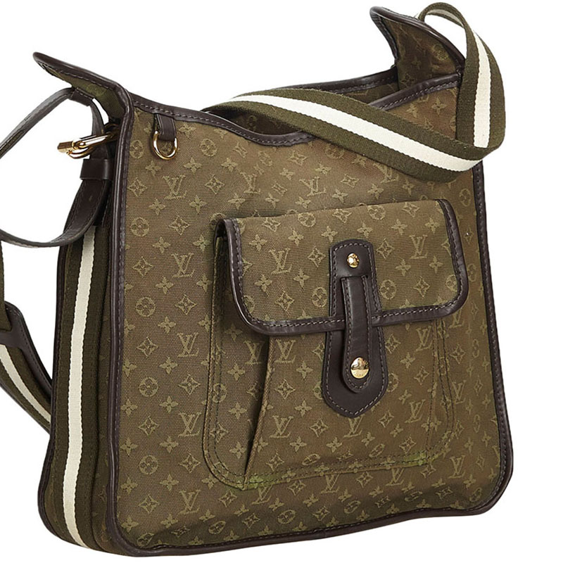 

Louis Vuitton Khaki Monogram Mini Lin Mary Kate Bag, Brown