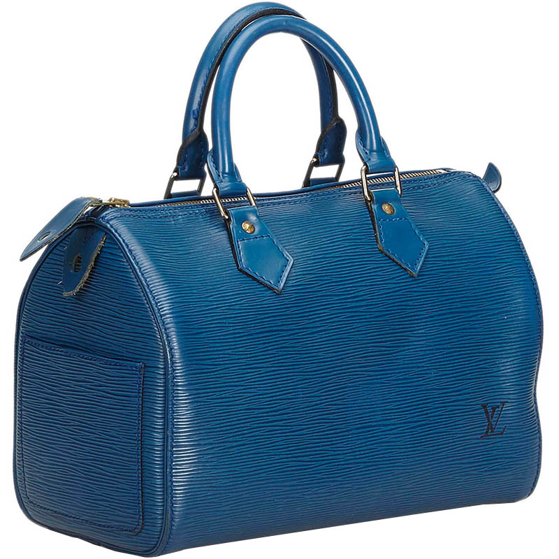 

Louis Vuitton Toledo Blue Epi Leather Speedy 25 Bag