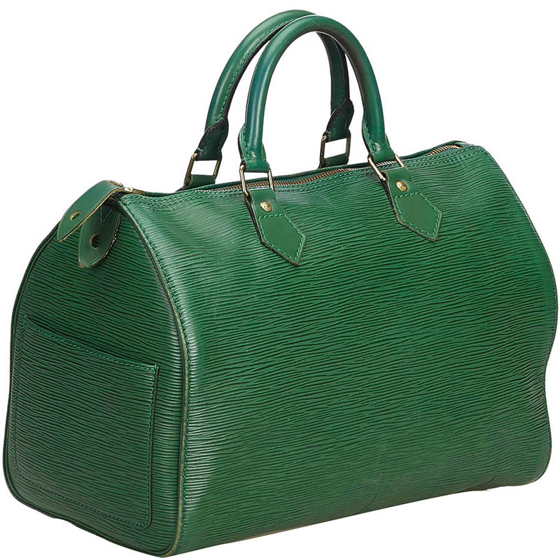 

Louis Vuitton Green Epi Leather Speedy 30 Bag