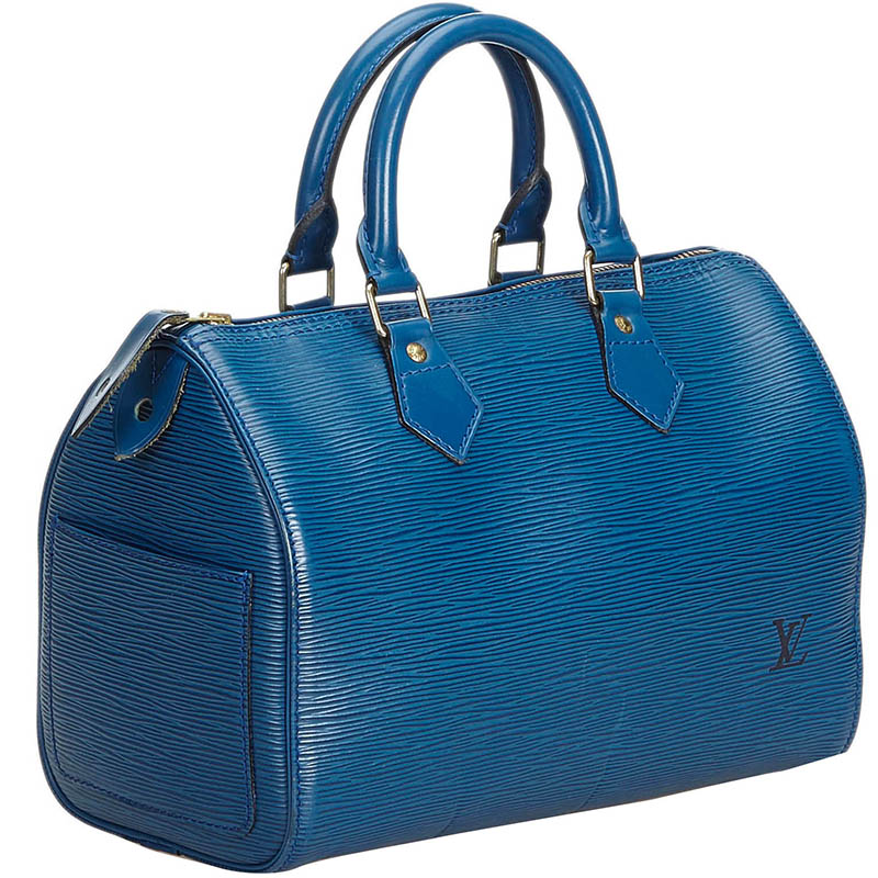 

Louis Vuitton Blue Epi Leather Speedy 25