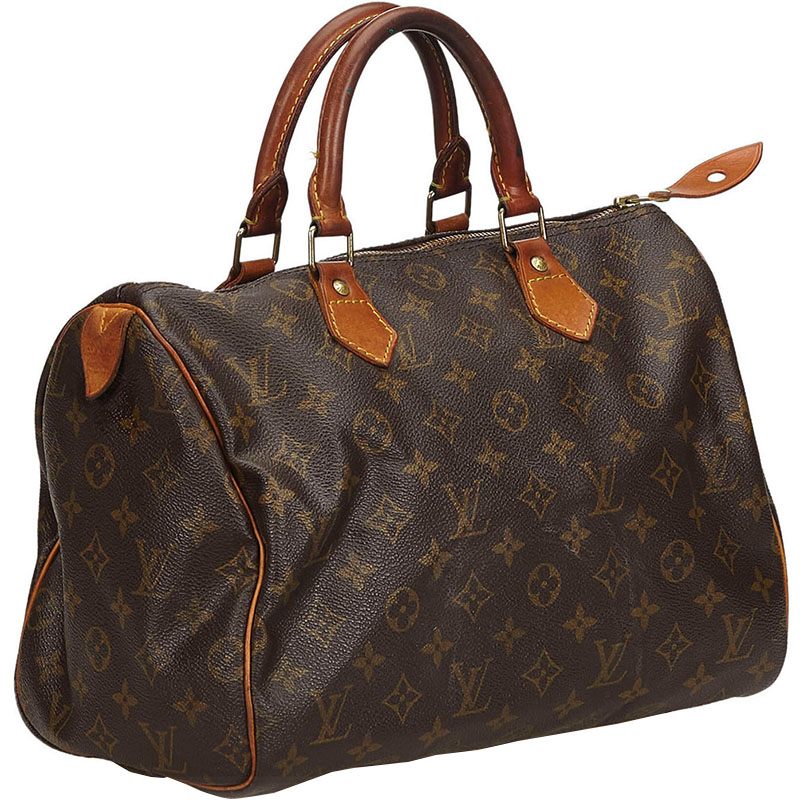 

Louis Vuitton Monogram Canvas Speedy 30 Bag, Brown