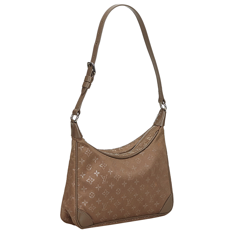 

Louis Vuitton Brown Monogram Satin Mini Boulogne Bag