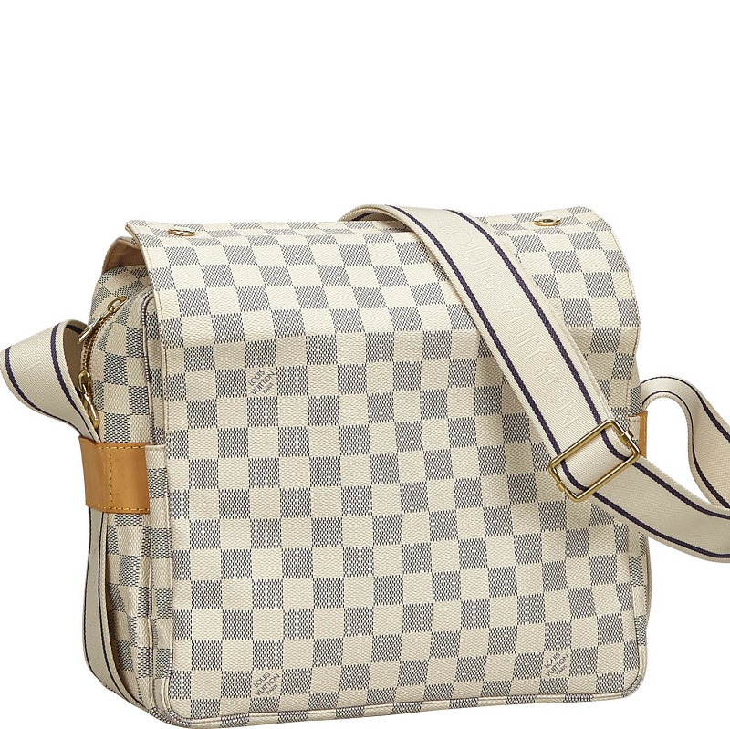 

Louis Vuitton Damier Azur Canvas Naviglio Messenger Bag, Grey