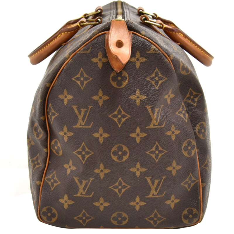 

Louis Vuitton Monogram Canvas Speedy 35 Bag, Brown