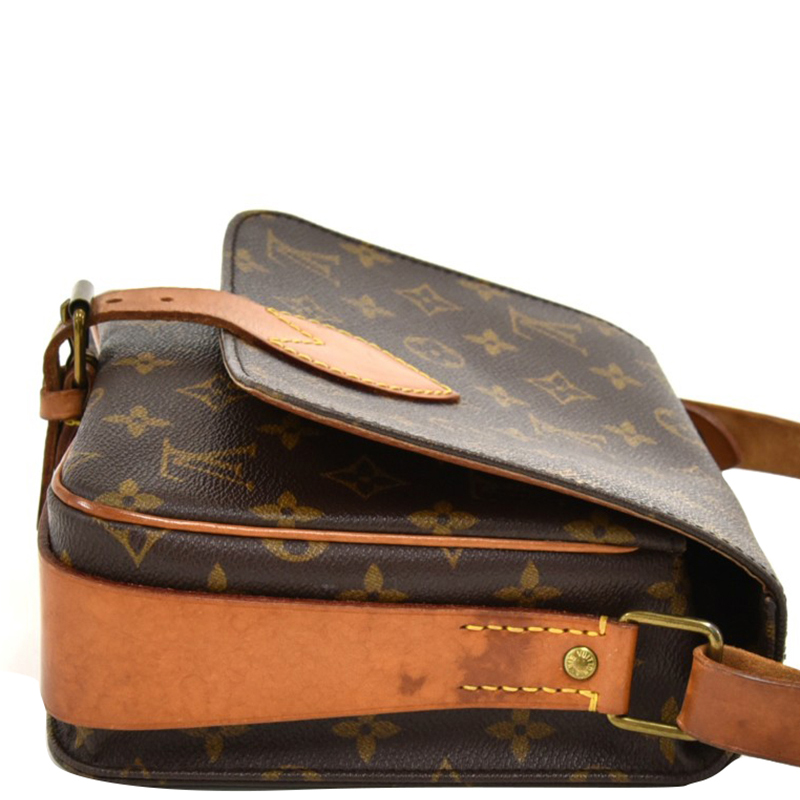 

Louis Vuitton Monogram Canvas Cartouchiere MM Bag, Brown