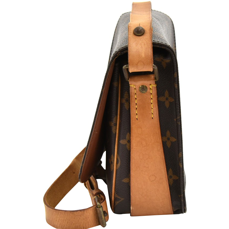 

Louis Vuitton Monogram Canvas Cartouchiere MM Bag, Brown