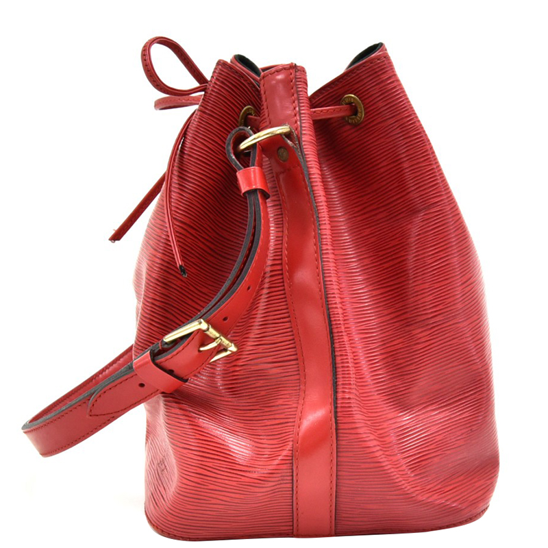 

Louis Vuitton Red Epi Leather Petit Noe Shoulder Bag