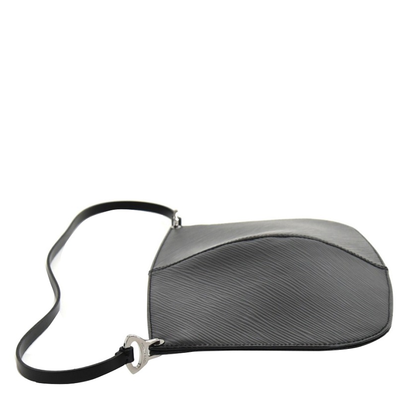 

Louis Vuitton Black Epi Leather Pochette Demi Lune Bag