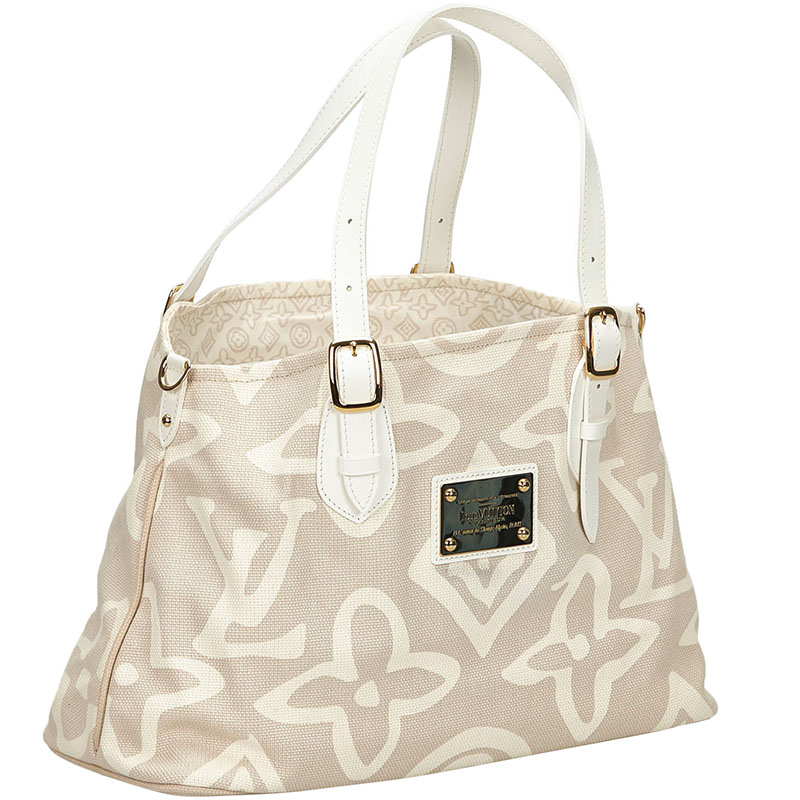 

Louis Vuitton Beige Limited Edition Tahitienne Cabas PM Bag