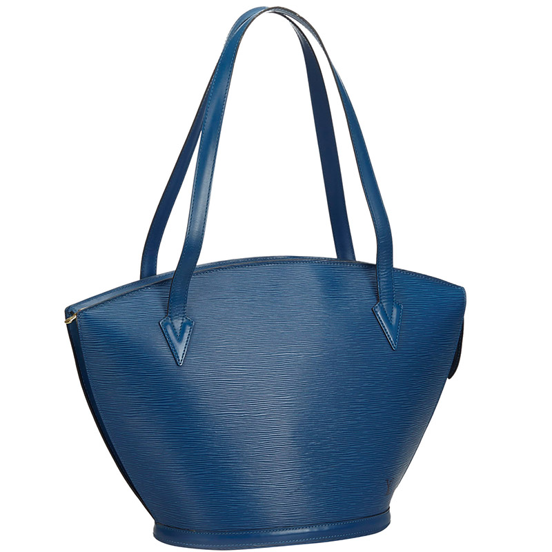 

Louis Vuitton Blue Leather Epi Saint Jacques Long Strap GM
