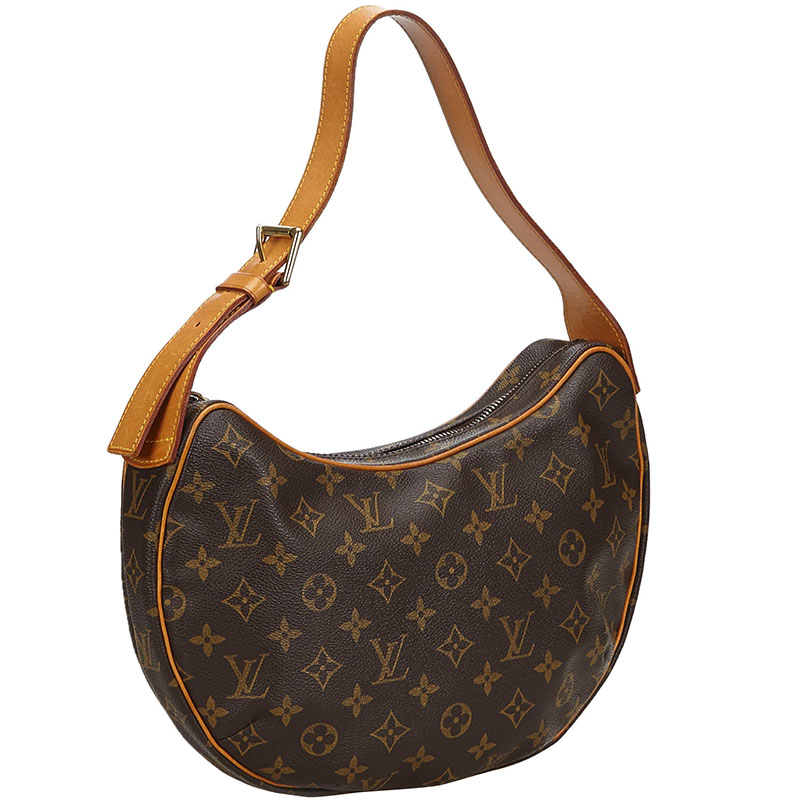 

Louis Vuitton Monogram Canvas Croissant MM Bag, Brown