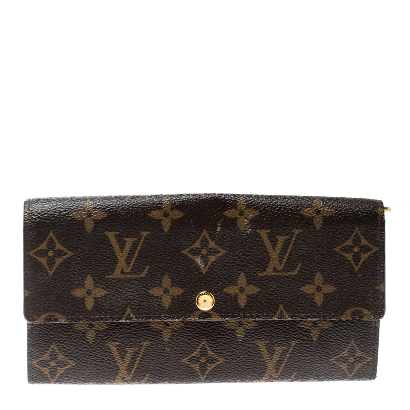 Louis Vuitton Monogram Canvas Sarah Continental Wallet 