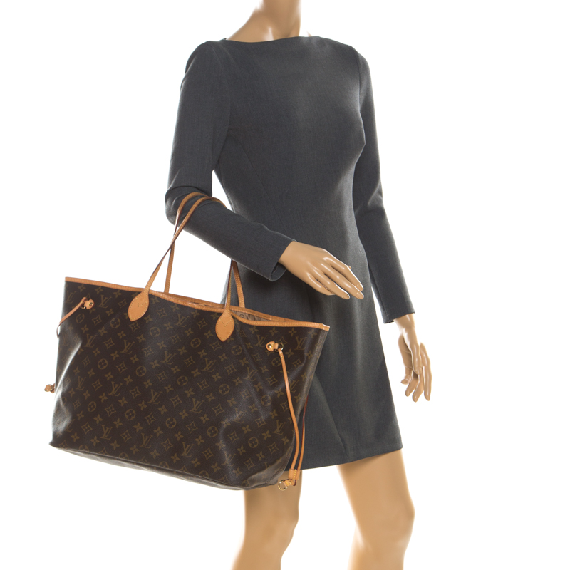 

Louis Vuitton Monogram Canvas Neverfull GM Bag, Brown