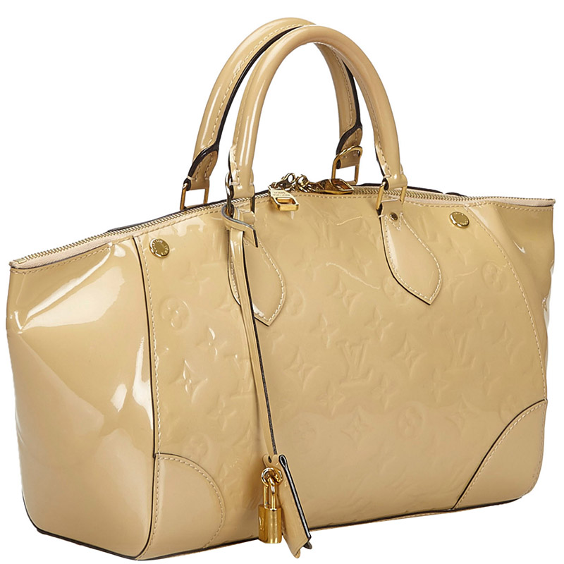 

Louis Vuitton Beige Vernis Santa Monica Bag