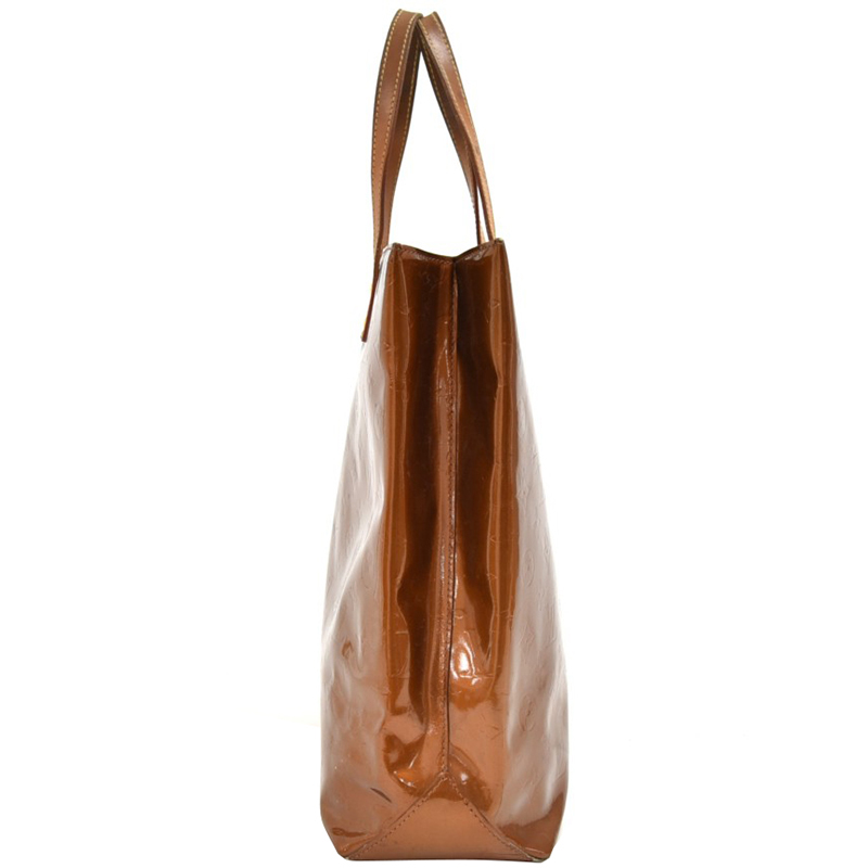

Louis Vuitton Bronze Vernis Leather Reade MM Tote Bag, Brown