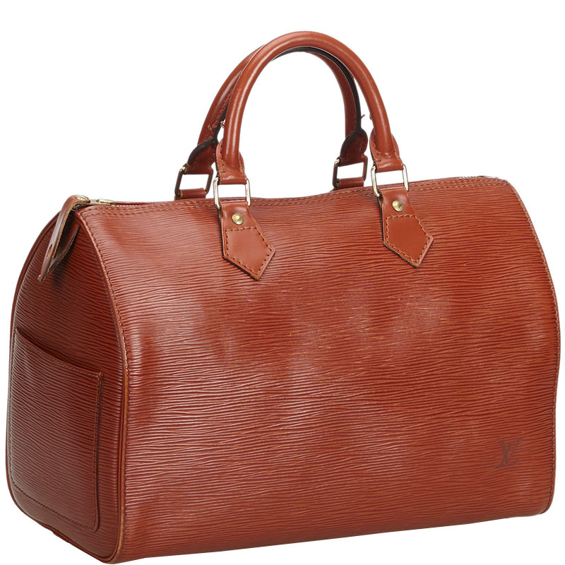 

Louis Vuitton Brown Kenyan Fawn Epi Leather Speedy 30 Bag