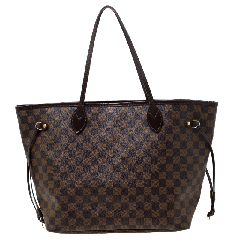 Louis Vuitton Damier Ebene Canvas Neverfull MM Bag