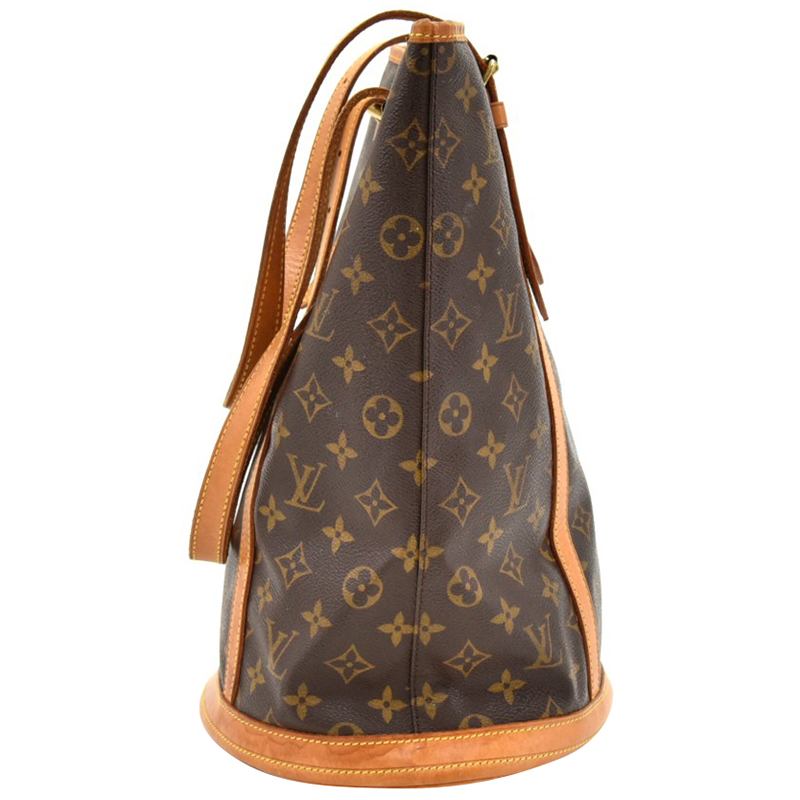 

Louis Vuitton Monogram Canvas Bucket GM Bag, Brown