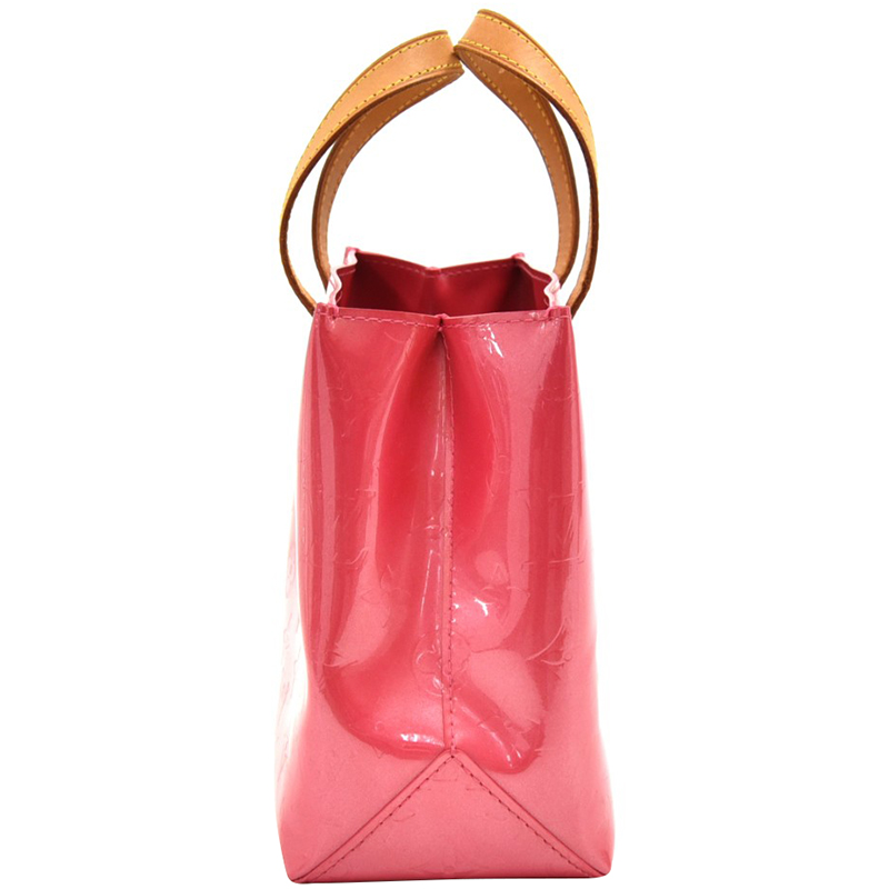 

Louis Vuitton Pink Framboise Vernis Leather Reade PM Bag