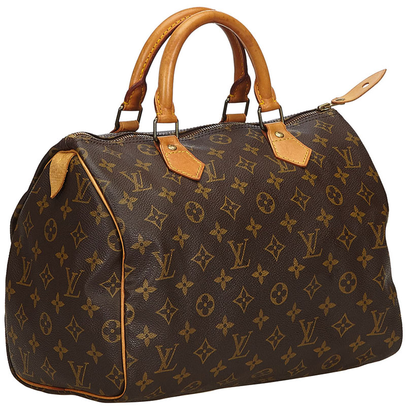 

Louis Vuitton Monogram Canvas Speedy 30 Bag, Brown