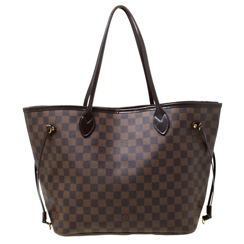 Louis Vuitton Damier Ebene Canvas Neverfull MM Bag