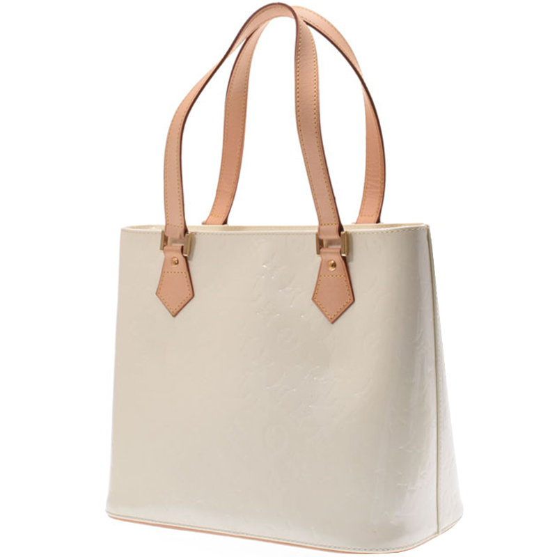 

Louis Vuitton Perle Monogram Vernis Houston Tote, White