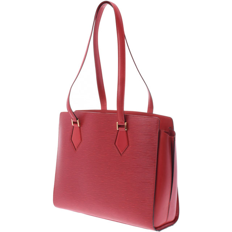 

Louis Vuitton Red Epi Leather Duplex Bag