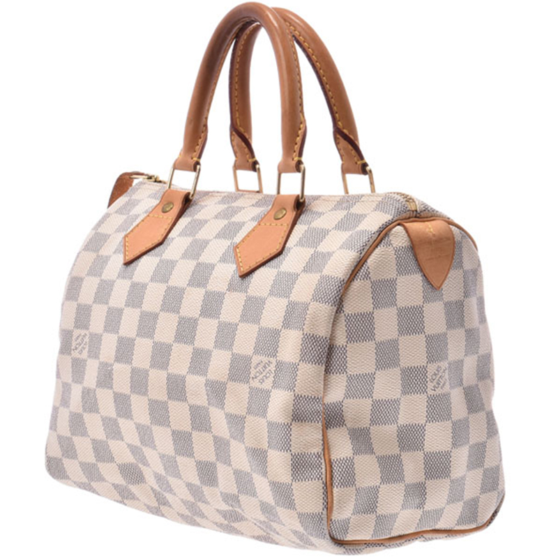 

Louis Vuitton Damier Azur Canvas Speedy 25 Bag, Beige