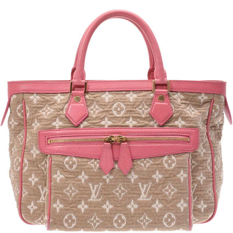 Pre-owned Louis Vuitton Limited Edition Rose Monogram Sabbia Cabas Mm ...