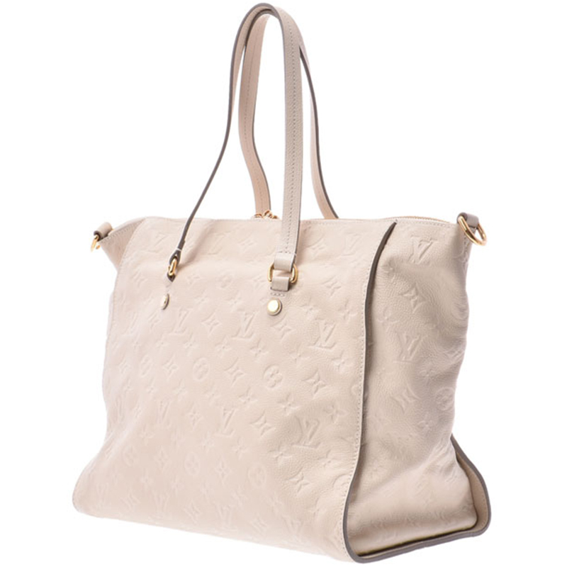 

Louis Vuitton Neige Monogram Empreinte Leather Lumineuse PM Bag, White