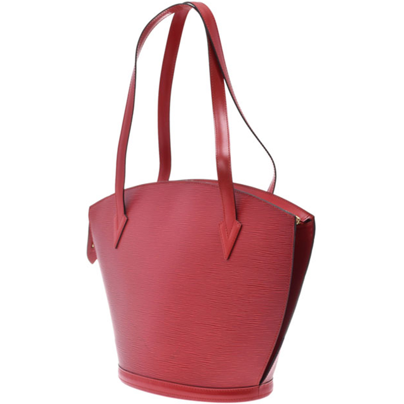 

Louis Vuitton Red Epi Leather Saint Jacques GM Bag