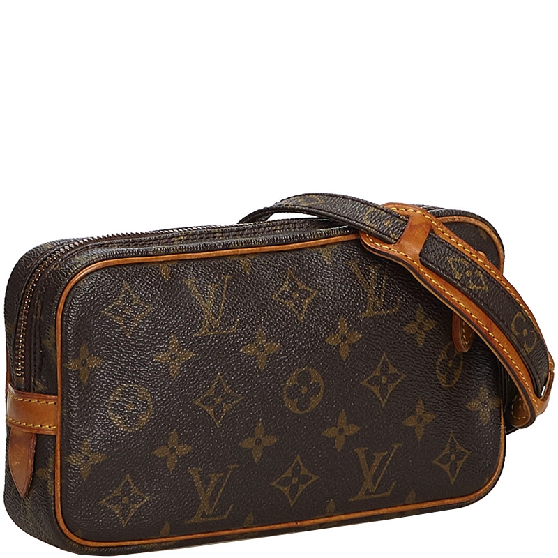 

Louis Vuitton Monogram Canvas Pochette Marly Bandouliere Bag, Brown