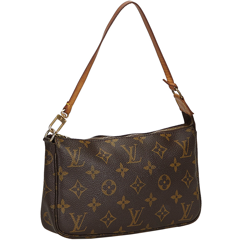 

Louis Vuitton Monogram Canvas Accessoires Pochette, Brown