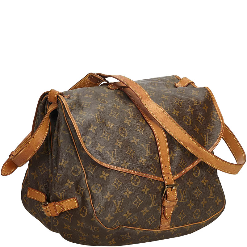 

Louis Vuitton Monogram Canvas Saumur 35 Bag, Brown