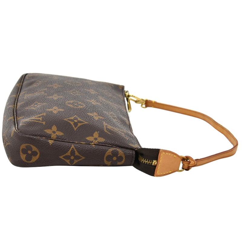 

Louis Vuitton Monogram Canvas Accessoires Pochette Handbag, Brown