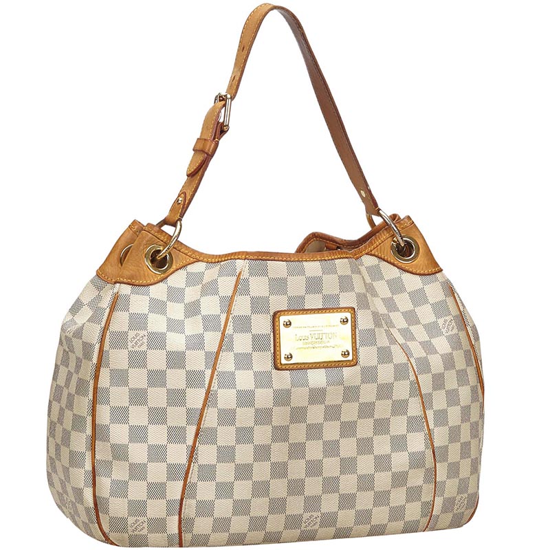 

Louis Vuitton White Damier Azur Canvas Galliera PM Bag