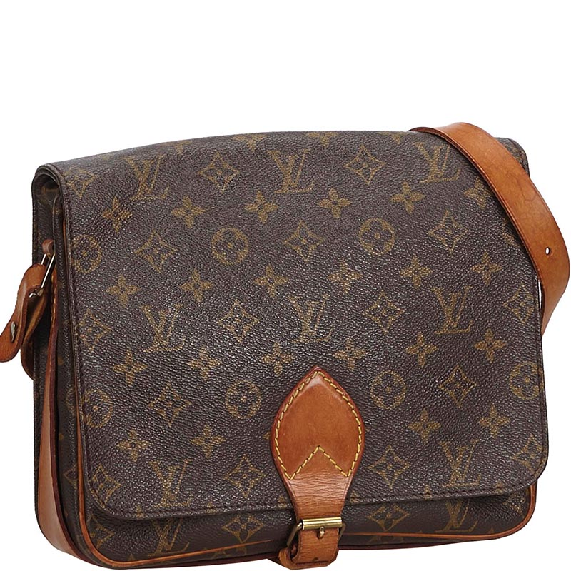 

Louis Vuitton Monogram Canvas Cartouchiere GM Bag, Brown