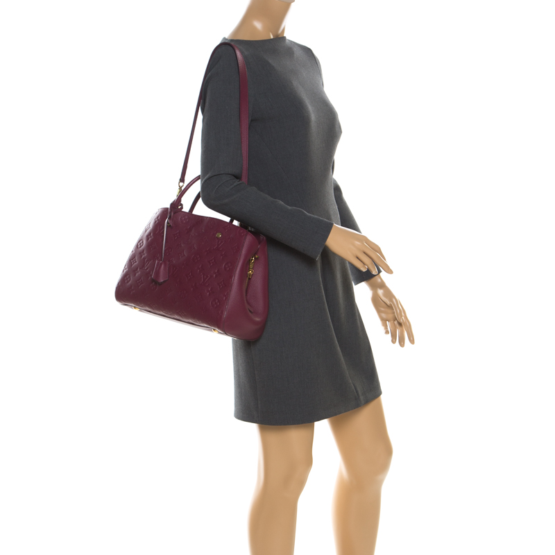 

Louis Vuitton Jaipur Monogram Empreinte Montaigne MM, Burgundy