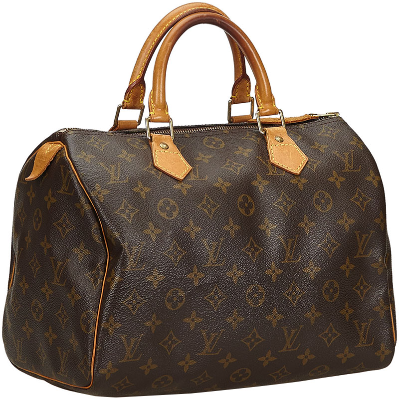 

Louis Vuitton Monogram Canvas Speedy 30 Bag, Brown