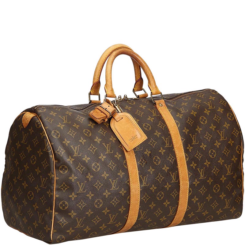 

Louis Vuitton Monogram Canvas Keepall 55 Bag, Brown