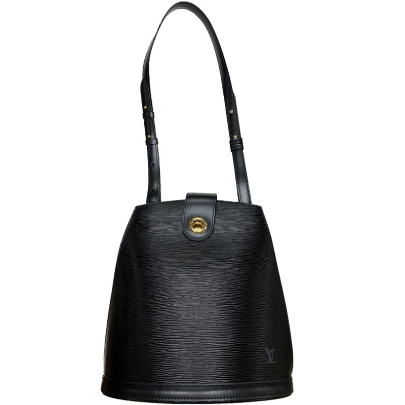 black lv bucket bag