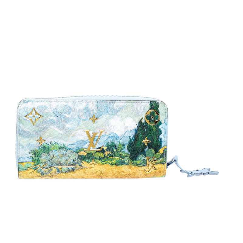Louis Vuitton Zippy Wallet Limited Edition Jeff Koons Van Gogh Print Canvas  Multicolor 1191504