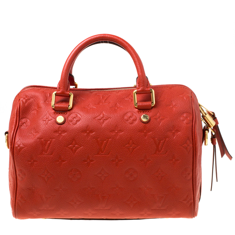 LOUIS VUITTON Marais MM Empreinte Leather Handbag Speedy + Box