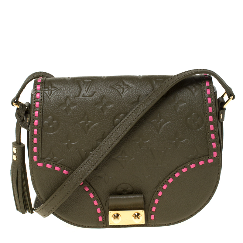 Louis Vuitton - Olive & Beige Pebbled Leather Convertible “On My Side” –  Current Boutique